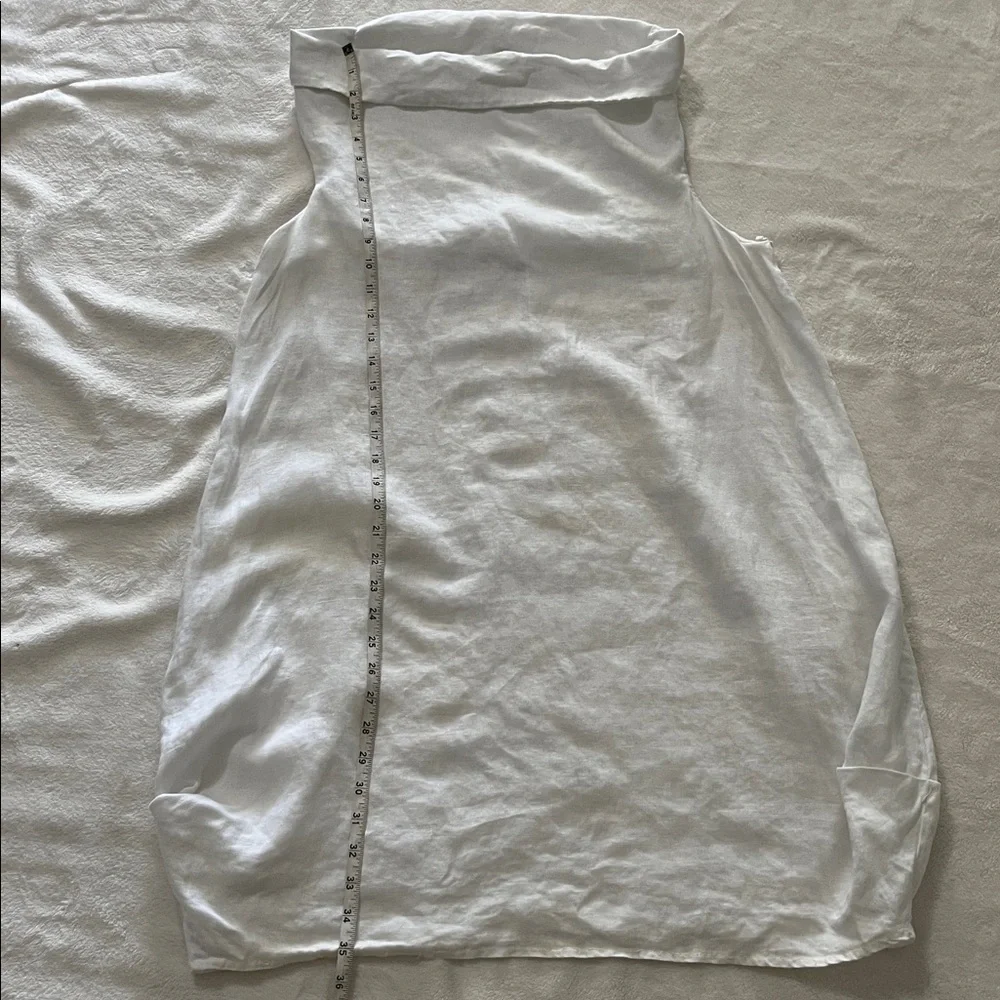 LUCA VANUCCI White Sleeveless Cowl Neck dress - Picture 8 of 11
